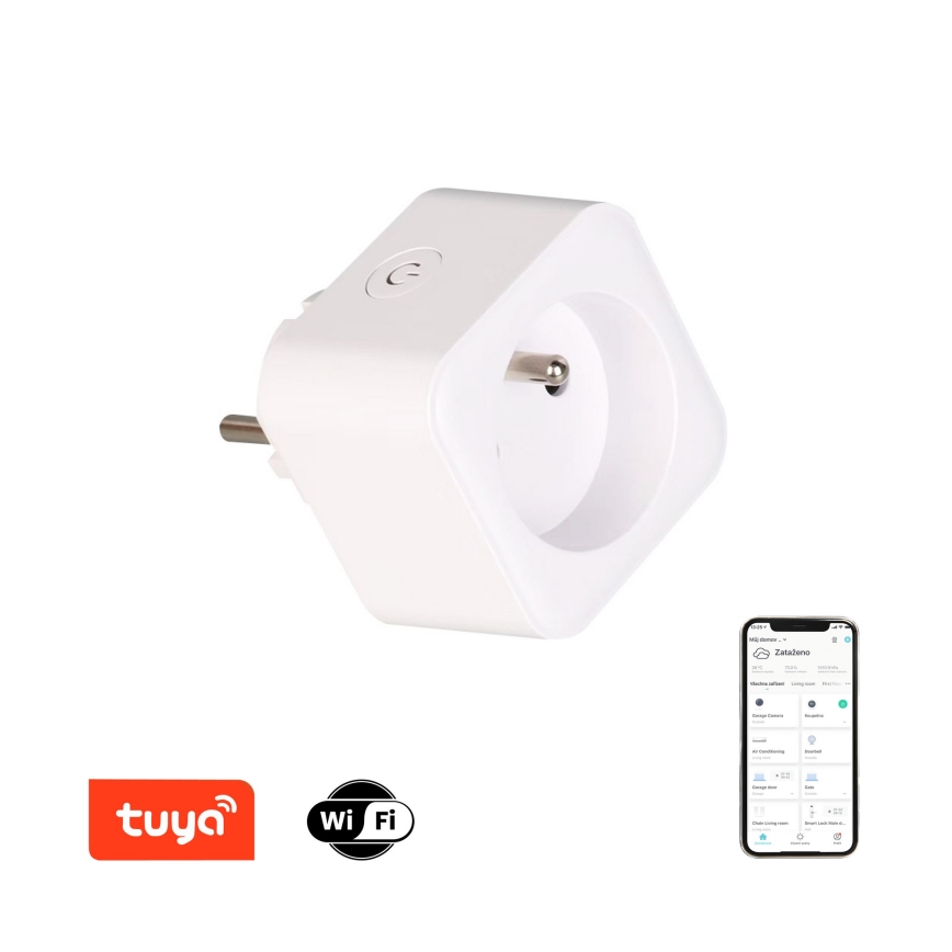 Immax NEO 07762L - Viedā kontaktligzda NEO LITE 3680W/230V/16A Wi-Fi Tuya