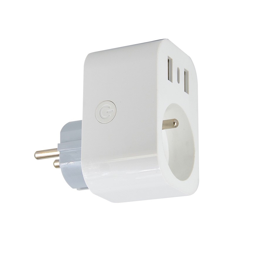 Immax NEO 07772L - Viedās kontaktligzdas sadalītājs 16A/230V + 2xUSB+1xUSB C Wi-Fi Tuya