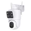 Immax NEO 07783L - Viedā āra kamera ar DOUBLE sensoru 355° P/T 2x2MP IP65 Wi-Fi Tuya