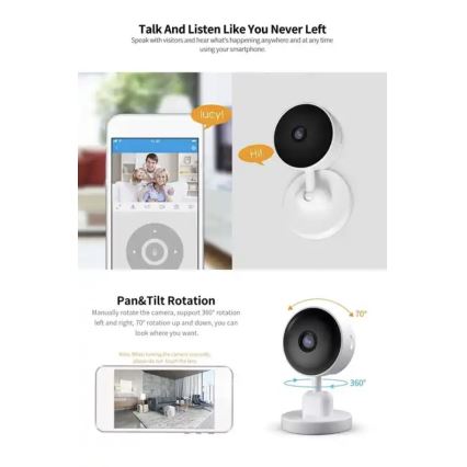 Immax NEO 07784L - Viedā iekštelpu kamera NEO LITE 3MP Wi-Fi Tuya