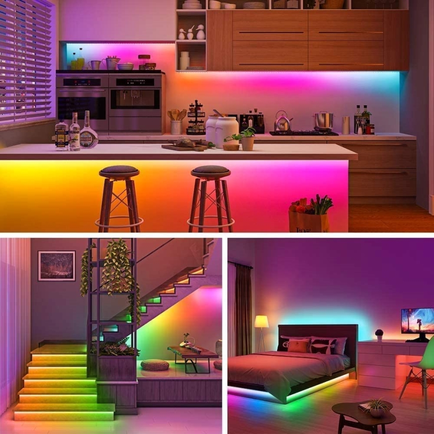 Immax NEO 07790L - LED RGB+CCT Aptumšojama josla NEO SMART LED/15W/230V 3m IP65 Wi-Fi Tuya
