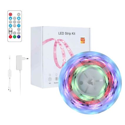 Immax NEO 07791L - LED RGB Aptumšojama josla NEO LITE LED/18W/230V 5m IP65 MUSIC Wi-FI Tuya + tālvadības pults