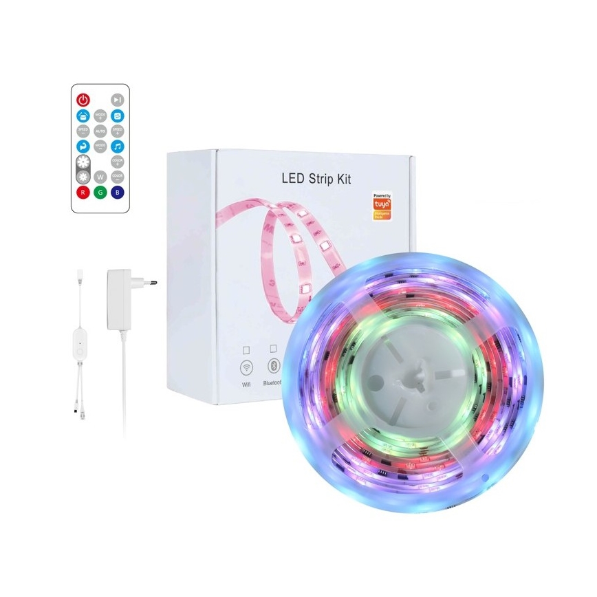 Immax NEO 07791L - LED RGB Aptumšojama josla NEO LITE LED/18W/230V 5m IP65 MUSIC Wi-FI Tuya + tālvadības pults