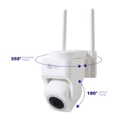 Immax NEO 07793L -Viedā āra kamera ar sensoru CUBE 4MP 5V IP65 Wi-Fi Tuya