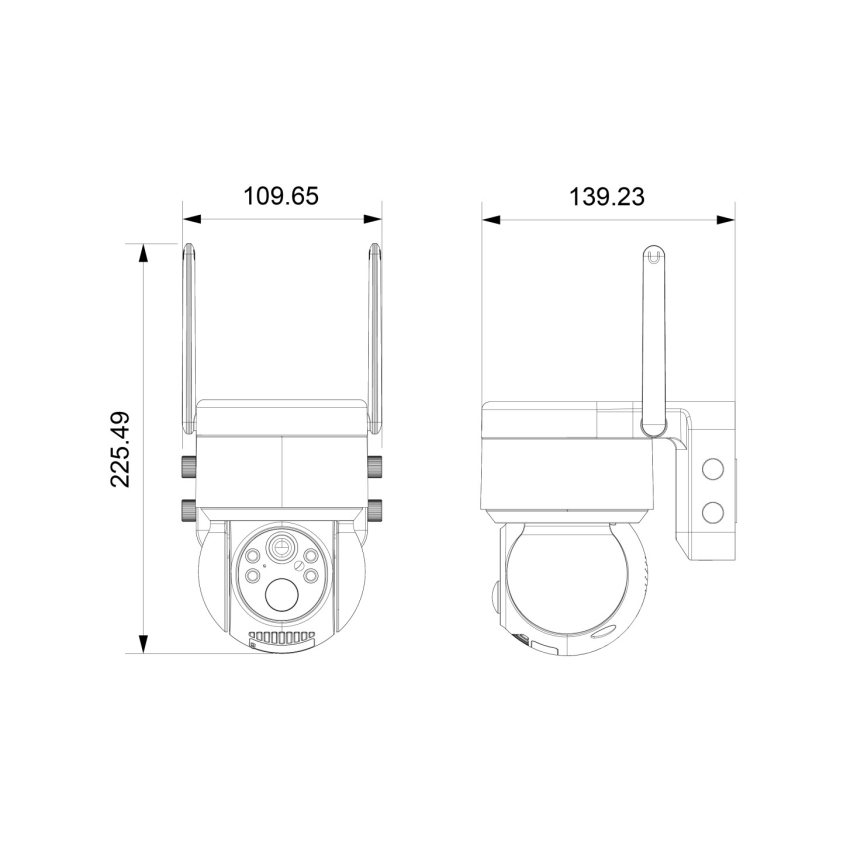Immax NEO 07803L - Viedā āra saules enerģijas kamera ar sensoru SENTRY 6000 mAh Wi-Fi Tuya IP65