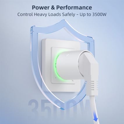 Immax NEO 07813L - Viedā kontaktligzda F 3500W Wi-Fi