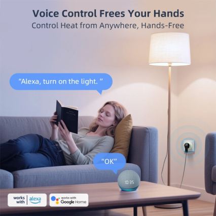Immax NEO 07813L - Viedā kontaktligzda F 3500W Wi-Fi