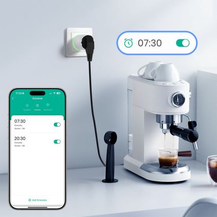 Immax NEO 07813L - Viedā kontaktligzda F 3500W Wi-Fi