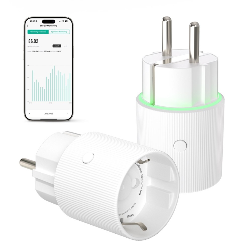 Immax NEO 07813L - Viedā kontaktligzda F 3500W Wi-Fi
