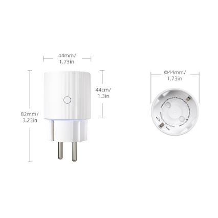 Immax NEO 07813L - Viedā kontaktligzda F 3500W Wi-Fi
