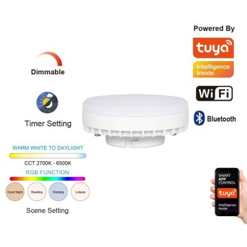 Immax NEO 07816L - LED RGB+CCT spuldze ar regulējamu spilgtumu GX53/14W/230V 2700-6500K Wi-Fi Tuya