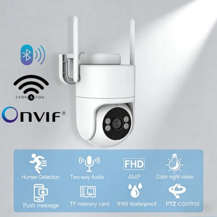 Immax NEO 07819L - Viedā āra kamera ar 4 MP sensoru, 5 V, IP65, Wi‑Fi