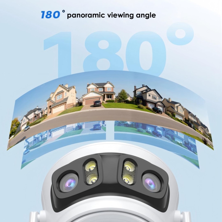 Immax NEO 07823L - Viedā āra kamera ar 2MP+2MP+2MP sensoriem, 5V, Tuya Wi-Fi