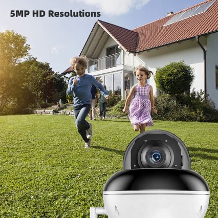 Immax NEO 07825L - Viedā āra kamera ar DOME sensoru 5MP 230V IP66 TUYA Wi-Fi