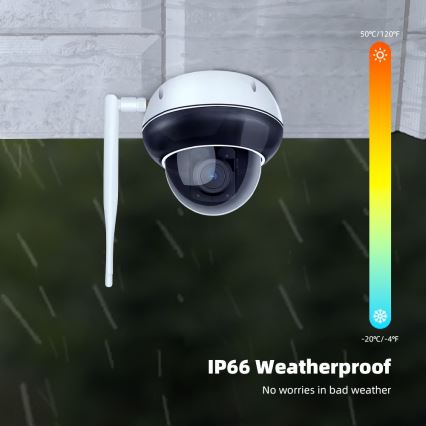 Immax NEO 07825L - Viedā āra kamera ar DOME sensoru 5MP 230V IP66 TUYA Wi-Fi