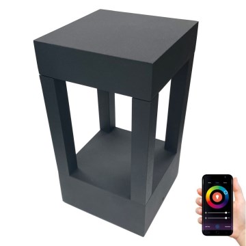 Immax NEO 07902L - LED RGB+CCT Aptumšojama āra lampa NEO LITE CUBE LED/10W/230V 2700-6500K IP67 Wi-Fi Tuya melna