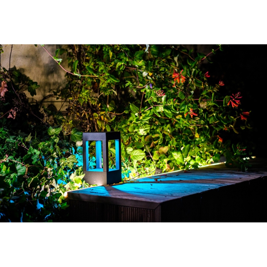 Immax NEO 07902L - LED RGB+CCT Aptumšojama āra lampa NEO LITE CUBE LED/10W/230V 2700-6500K IP67 Wi-Fi Tuya melna
