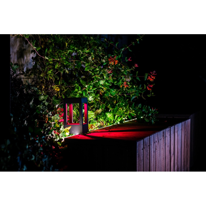 Immax NEO 07902L - LED RGB+CCT Aptumšojama āra lampa NEO LITE CUBE LED/10W/230V 2700-6500K IP67 Wi-Fi Tuya melna