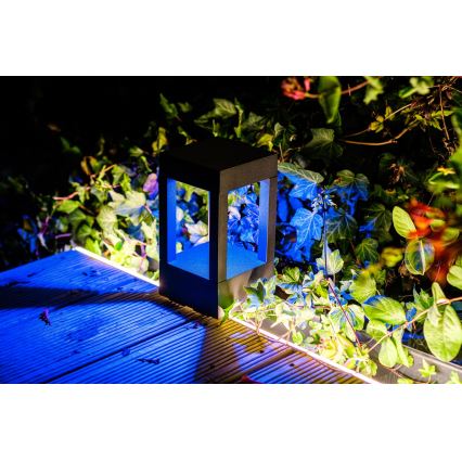 Immax NEO 07902L - LED RGB+CCT Aptumšojama āra lampa NEO LITE CUBE LED/10W/230V 2700-6500K IP67 Wi-Fi Tuya melna