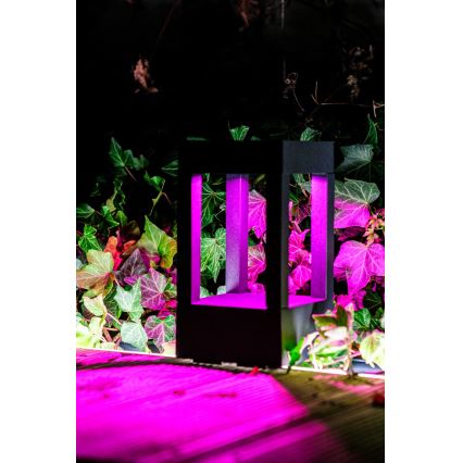 Immax NEO 07902L - LED RGB+CCT Aptumšojama āra lampa NEO LITE CUBE LED/10W/230V 2700-6500K IP67 Wi-Fi Tuya melna