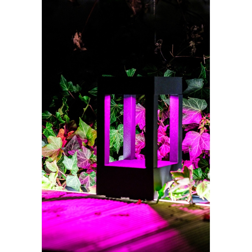 Immax NEO 07902L - LED RGB+CCT Aptumšojama āra lampa NEO LITE CUBE LED/10W/230V 2700-6500K IP67 Wi-Fi Tuya melna