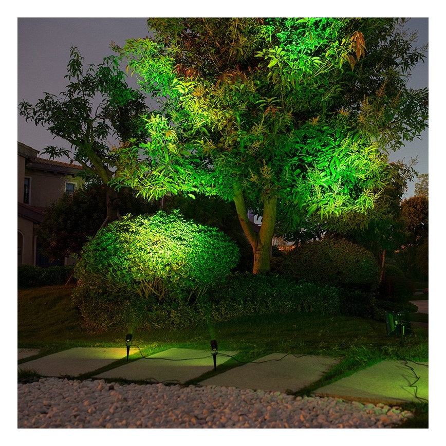 Immax NEO 07903L - LED RGB Aptumšojama saules enerģijas lampa REFLECTORES 4xLED/1W/5,5V IP65 Tuya