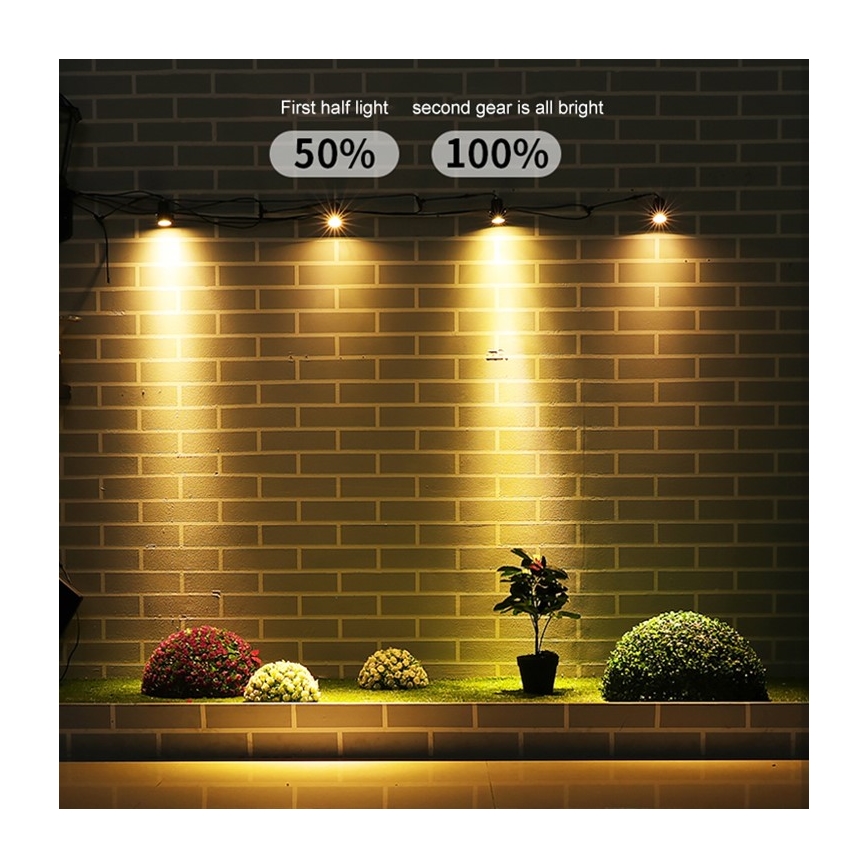 Immax NEO 07903L - LED RGB Aptumšojama saules enerģijas lampa REFLECTORES 4xLED/1W/5,5V IP65 Tuya