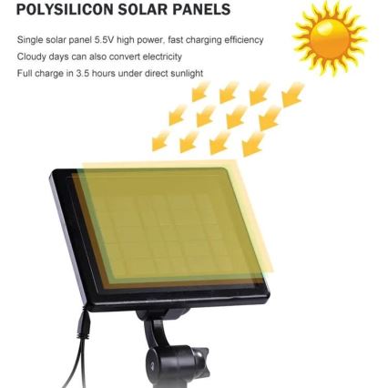 Immax NEO 07903L - LED RGB Aptumšojama saules enerģijas lampa REFLECTORES 4xLED/1W/5,5V IP65 Tuya