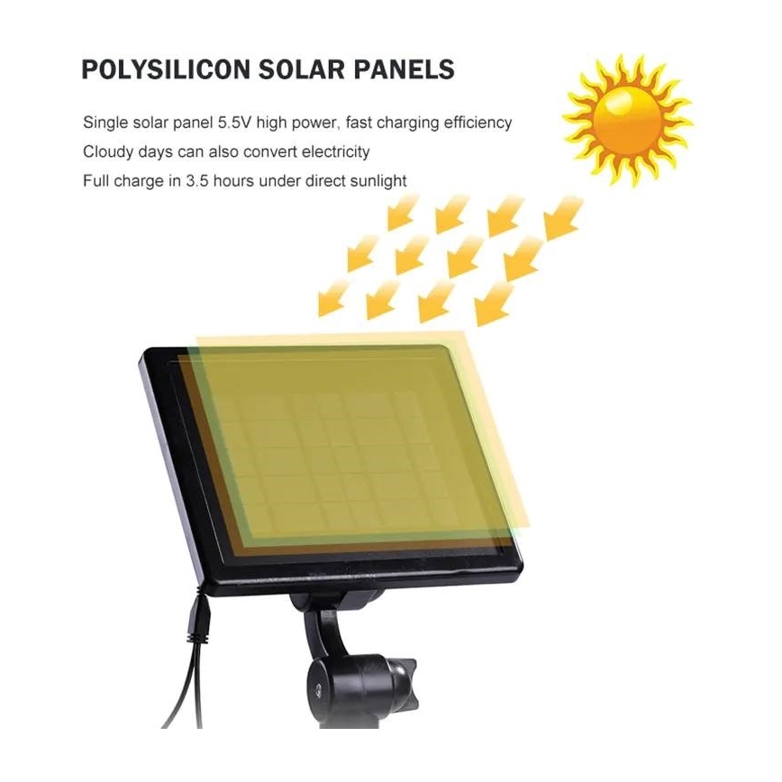 Immax NEO 07903L - LED RGB Aptumšojama saules enerģijas lampa REFLECTORES 4xLED/1W/5,5V IP65 Tuya