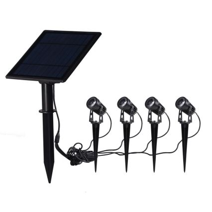 Immax NEO 07903L - LED RGB Aptumšojama saules enerģijas lampa REFLECTORES 4xLED/1W/5,5V IP65 Tuya