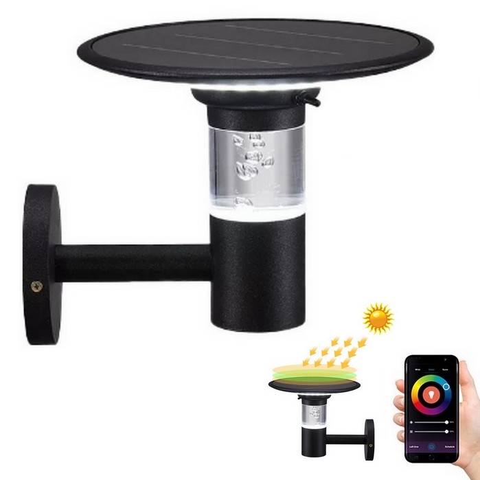 Immax NEO 07907L - LED RGB+CW/W Regulējams saules sienas gaismeklis BUBBLES LED/2W/5,5V IP54 Tuya 4000 mAh