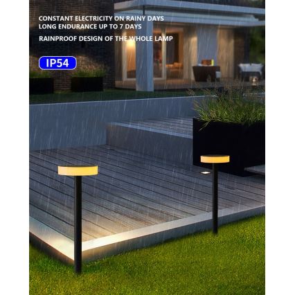 Immax NEO 07910L - LED RGB regulējams saules gaismeklis ar sensoru NEO LITE LED/1W/5V apaļš IP54 Tuya 1300 mAh