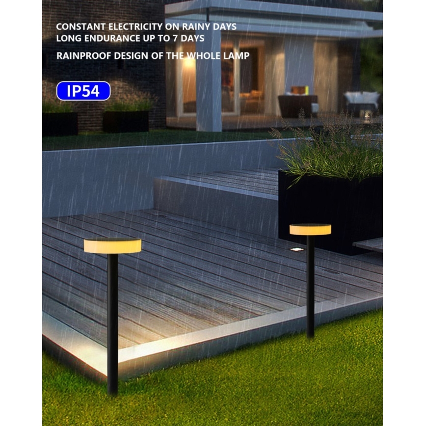 Immax NEO 07910L - LED RGB regulējams saules gaismeklis ar sensoru NEO LITE LED/1W/5V apaļš IP54 Tuya 1300 mAh
