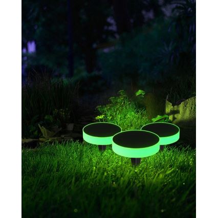 Immax NEO 07910L - LED RGB regulējams saules gaismeklis ar sensoru NEO LITE LED/1W/5V apaļš IP54 Tuya 1300 mAh