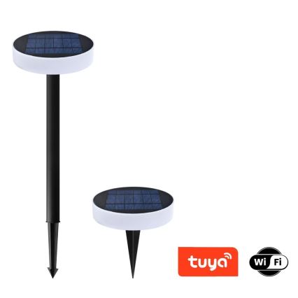 Immax NEO 07910L - LED RGB regulējams saules gaismeklis ar sensoru NEO LITE LED/1W/5V apaļš IP54 Tuya 1300 mAh