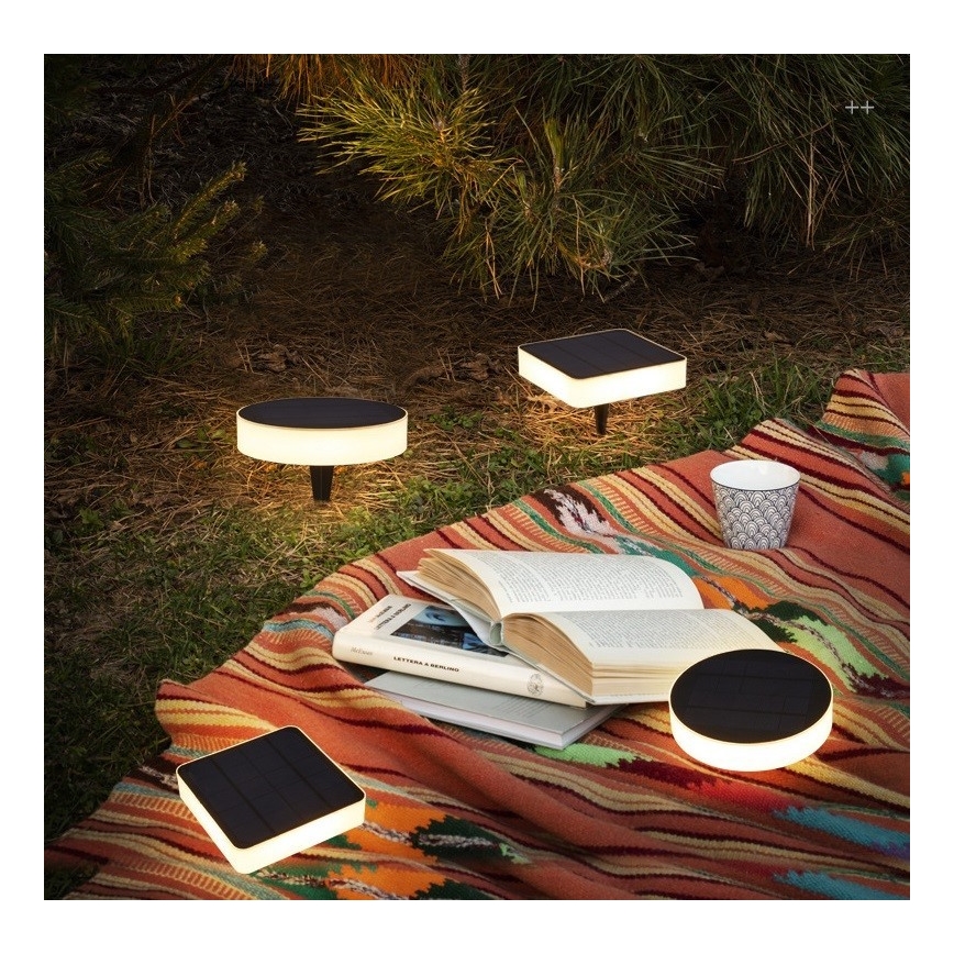 Immax NEO 07911L - LED RGB regulējams saules gaismeklis ar sensoru NEO LITE LED/1W/5V kvadrātveida IP54 Tuya 1300 mAh