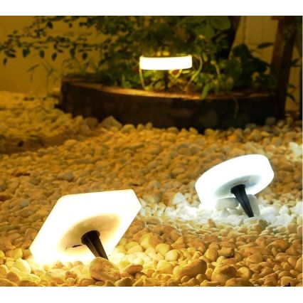 Immax NEO 07911L - LED RGB regulējams saules gaismeklis ar sensoru NEO LITE LED/1W/5V kvadrātveida IP54 Tuya 1300 mAh