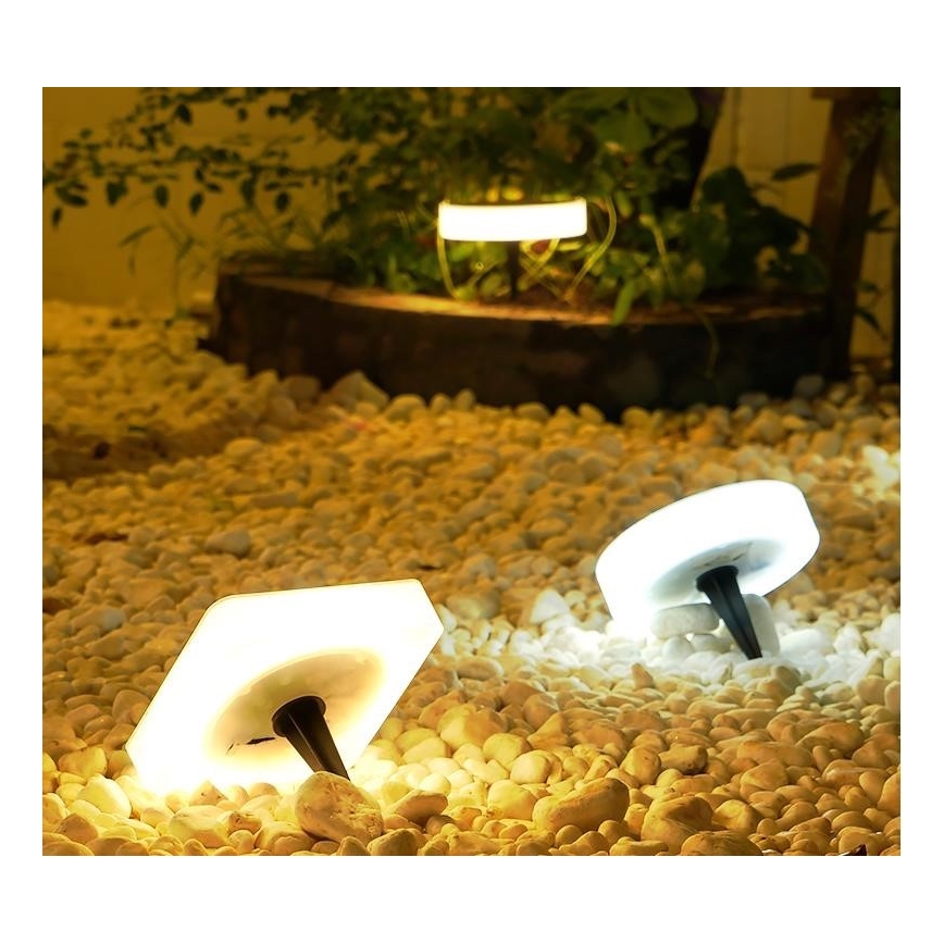 Immax NEO 07911L - LED RGB regulējams saules gaismeklis ar sensoru NEO LITE LED/1W/5V kvadrātveida IP54 Tuya 1300 mAh