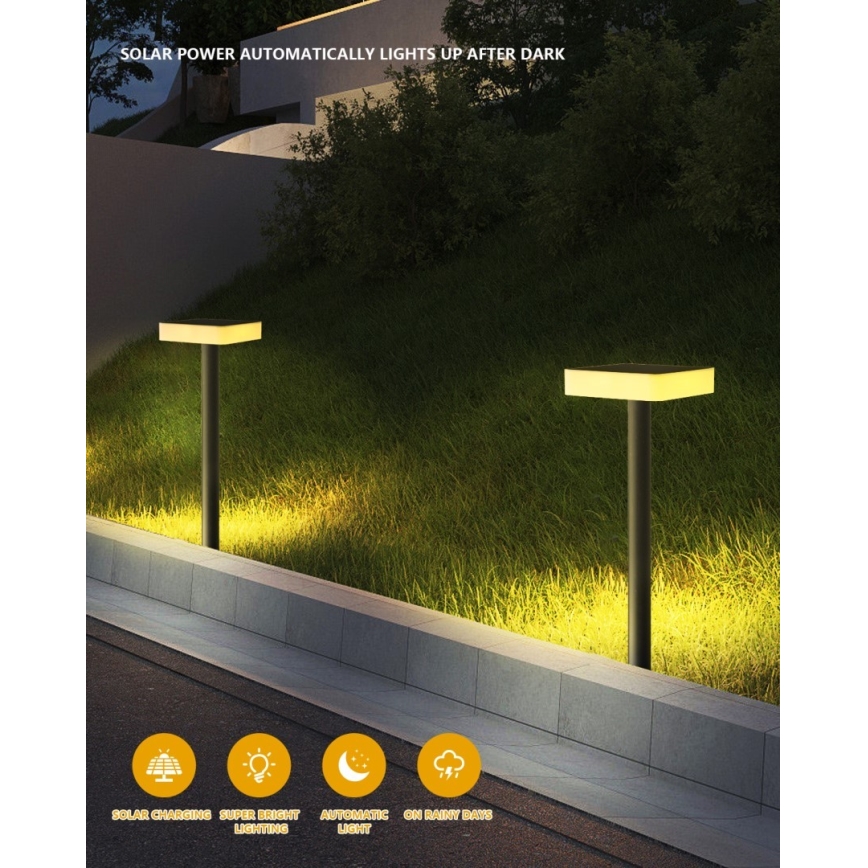 Immax NEO 07911L - LED RGB regulējams saules gaismeklis ar sensoru NEO LITE LED/1W/5V kvadrātveida IP54 Tuya 1300 mAh