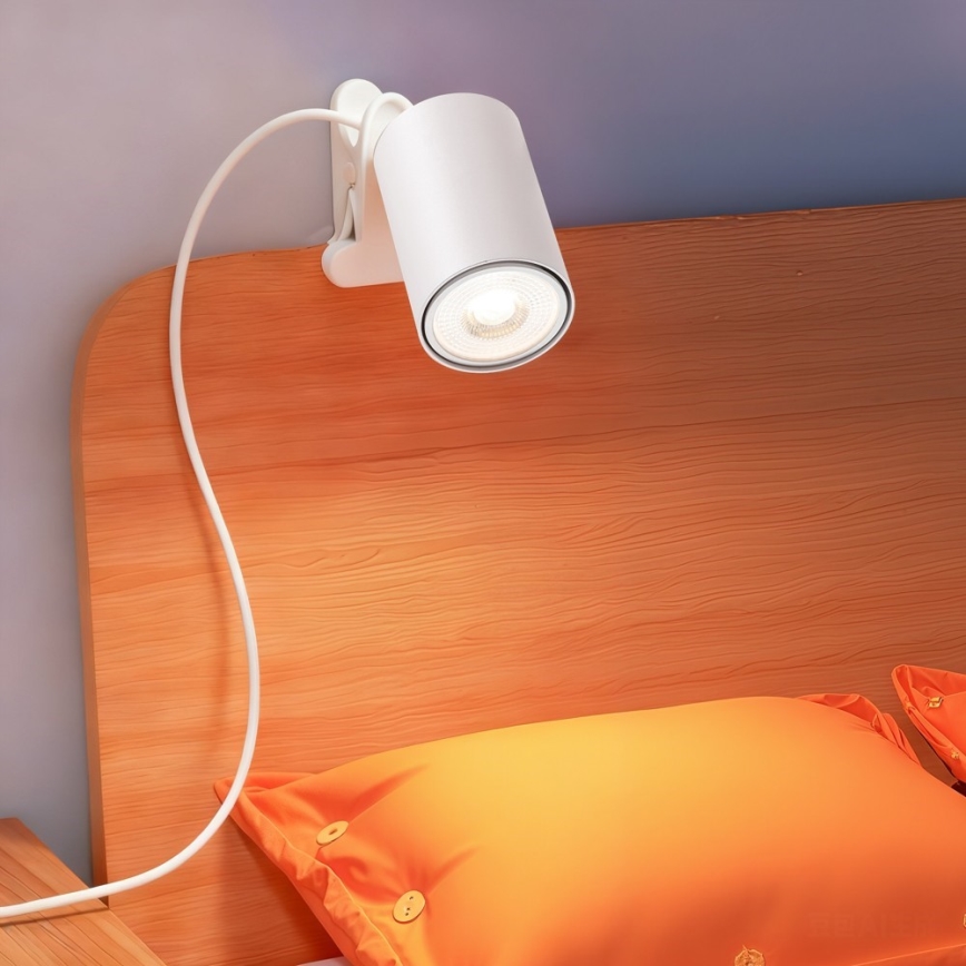 Immax NEO 08292L - Lampa ar skavu PUNTO 1xGU10/9W/230V balta