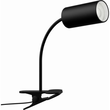 Immax NEO 08293L - Elastīga lampa ar skavu PUNTO 1xGU10/9W/230V melna