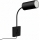 Immax NEO 08295L - Sienas lampa ar USB PUNTO 1xGU10/9W/230V melna