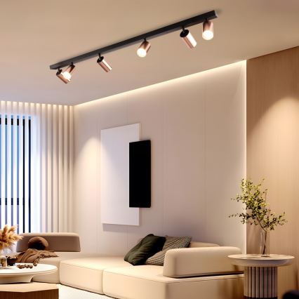 Immax NEO 08305L - Virziena gaismeklis PUNTO 6xGU10/9W/230V rožu zelta