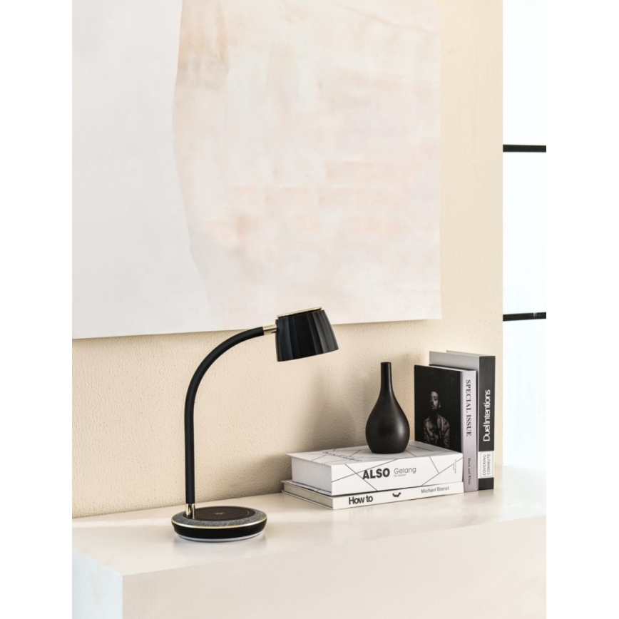 Immax NEO 08996L - LED Aptumšojama galda lampa ar bezvadu uzlādi PERLA LED/1,5W + LED/6W/230V 3800-4300K
