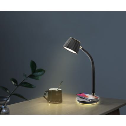 Immax NEO 08996L - LED Aptumšojama galda lampa ar bezvadu uzlādi PERLA LED/1,5W + LED/6W/230V 3800-4300K