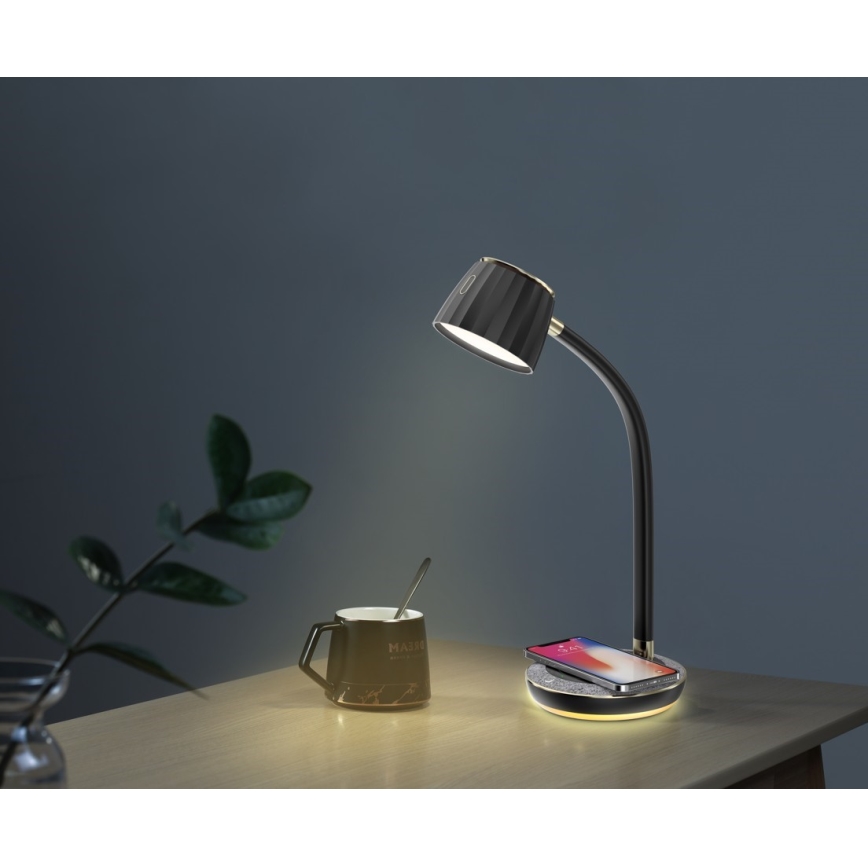 Immax NEO 08996L - LED Aptumšojama galda lampa ar bezvadu uzlādi PERLA LED/1,5W + LED/6W/230V 3800-4300K