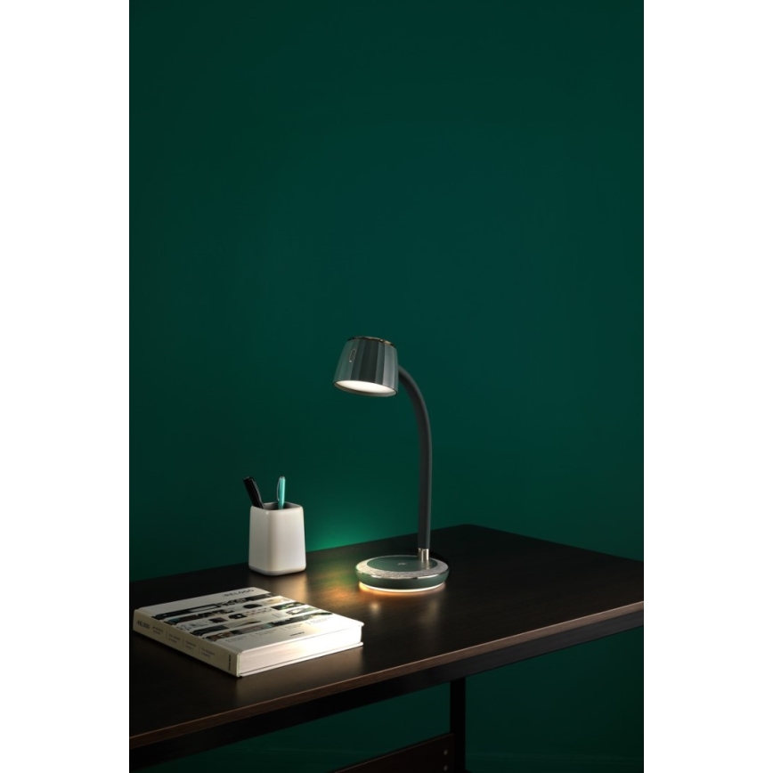 Immax NEO 08996L - LED Aptumšojama galda lampa ar bezvadu uzlādi PERLA LED/1,5W + LED/6W/230V 3800-4300K