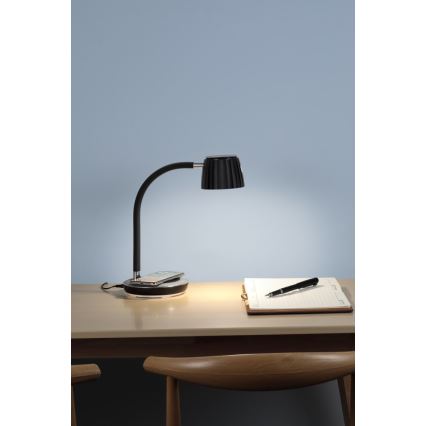 Immax NEO 08996L - LED Aptumšojama galda lampa ar bezvadu uzlādi PERLA LED/1,5W + LED/6W/230V 3800-4300K