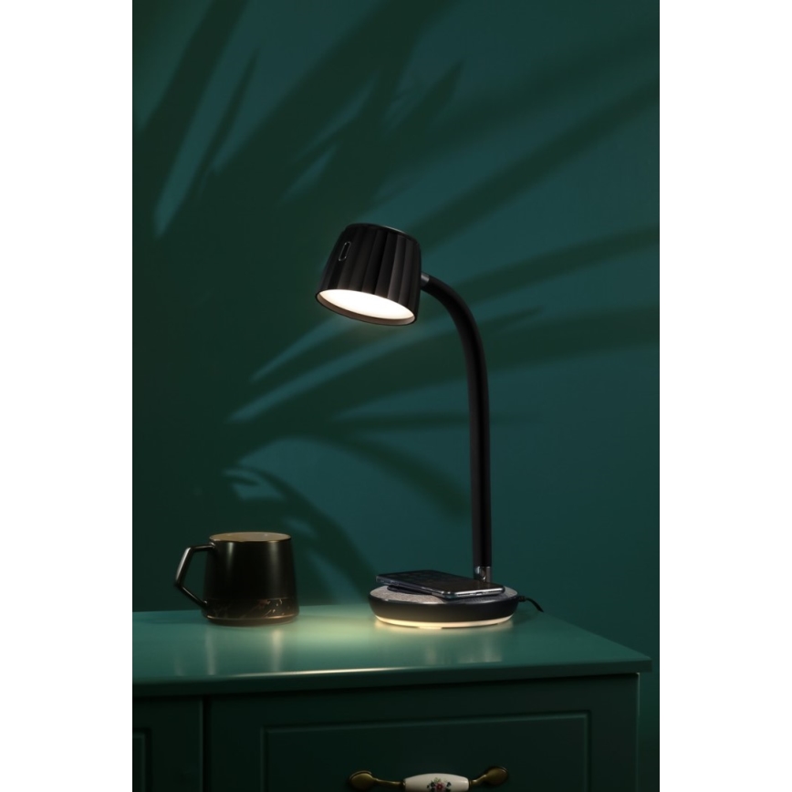 Immax NEO 08996L - LED Aptumšojama galda lampa ar bezvadu uzlādi PERLA LED/1,5W + LED/6W/230V 3800-4300K