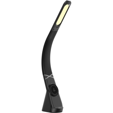 Immax NEO 09110L - LED galda lampa ar regulējamu spilgtumu un bezvadu uzlādi MAGIC LED/5W/230V melna